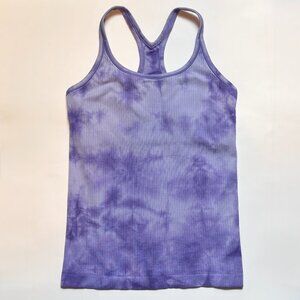Lululemon Ebb to Street Tank Top Marble Dye Charged Indigo Size 8